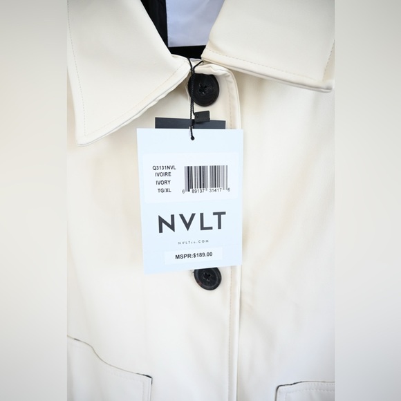 NVLT Trucker Jacket Vegan Leather NWT - Picture 5 of 6